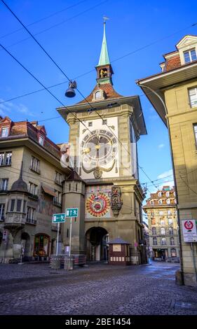 Zytglogge, Clock Tower, Old Town, Inner City, Bern, Canton of Bern, Switzerland Stock Photo