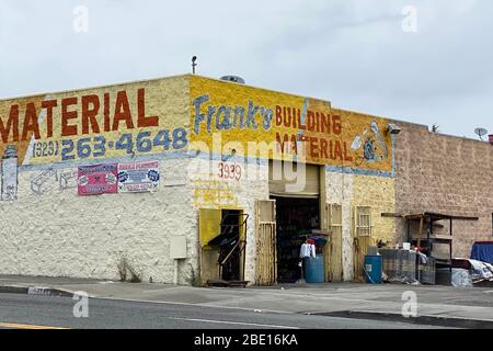 Los Angeles, United States. 09th Apr, 2020. Los Angeles, USA. April 09 2020: General overall view of Frank's Building Material store amid the global coronavirus COVID-19 pandemic, Thursday, April 9, 2020, in Los Angeles. (Photo by IOS/Espa-Images) Credit: European Sports Photo Agency/Alamy Live News Stock Photo