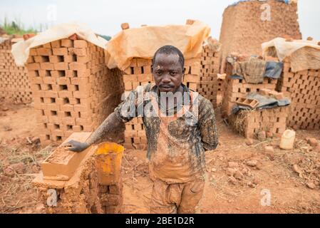 Portrait of a local man, in Kampala, Uganda Stock Photo - Alamy