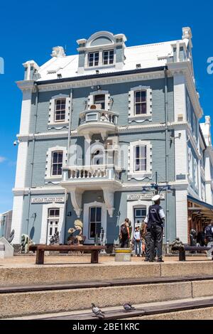 Cape Town, South Africa - January 29, 2020: View of the building in the city center. Verical Stock Photo