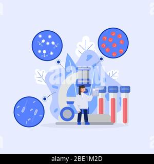 Man send document file or folder to his friend by using messenger application. Concept social media vector illustration. Stock Vector