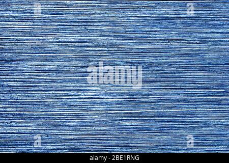 Blue metal texture with scratches. Abstract noise backdrop overlay for design. Art stylized baner. Stock Photo