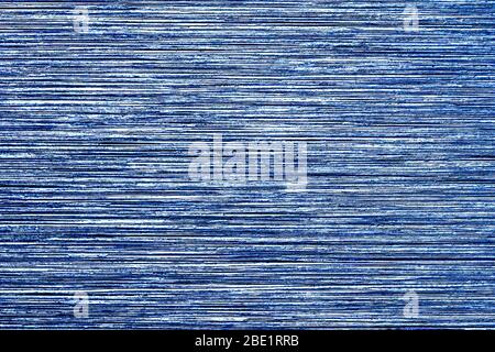 Blue metal texture with scratches. Abstract noise backdrop overlay for design. Art stylized baner. Stock Photo