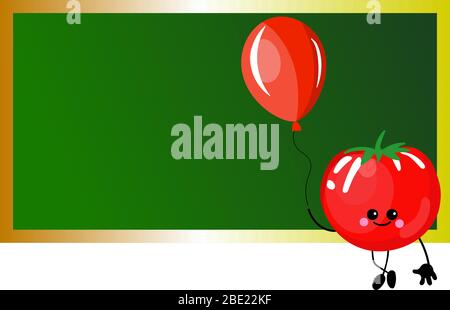 Autumn mushroom on the background of the school chalk board. horizontal learning poster with space for text. Stock Vector