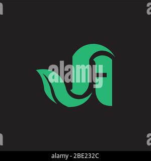 Initial letter ja or aj logo vector design template Stock Vector