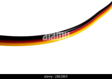 Multi-colored wire isolated on a white background Stock Photo