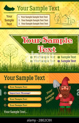 Promotional Garden Flyer Stock Vector