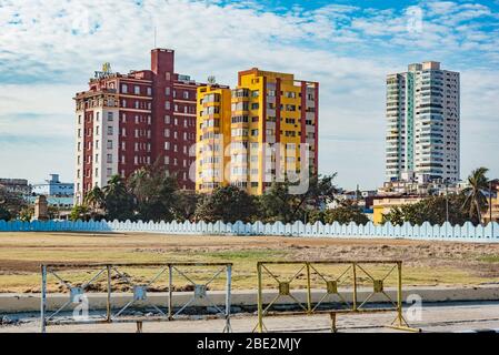 high rise apartment buildings in havana Stock Photo