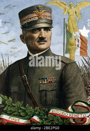 Premiere guerre mondiale : portrait du general Armando Diaz (1861-1928) chef d'etat major de l'armee d'italie' (WWI : Italian General Armando Diaz) ll Stock Photo