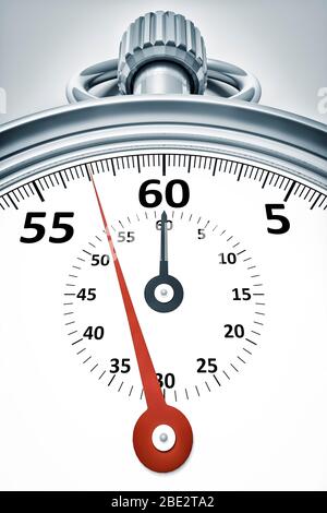 A 3d image of a typical stopwatch Stock Photo