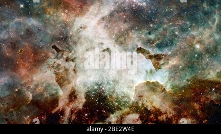 The Eagle Nebula in deep. Elements of this image furnished by NASA Stock Photo