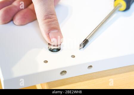 tools for furniture assembly in lower bavaria Germany Stock Photo