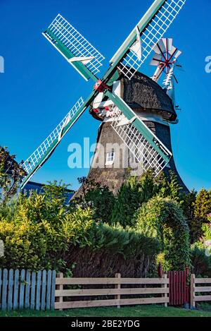 Windmill on Norderney Stock Photo