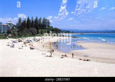 Coolangatta Beach, Coolangatta, City of Gold Coast, Queensland, Australia Stock Photo