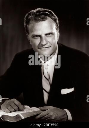 Oct. 2, 1960 - London, England, U.K. - BILLY GRAHAM, born William Franklin Graham, Jr., is an evangelical Christian reverend and evangelist. He gained fame due to his sermons being broadcast on the radio and television. Stock Photo