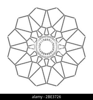 Set of black and white doodle seamless patterns. Vector illustration Stock Vector