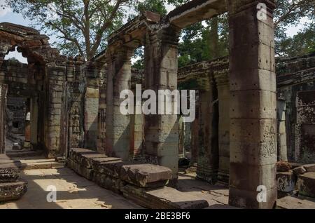 Banteay Kdei Temple, Angkor archeological park, Siam Reap, Cambodia Stock Photo
