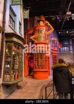 Weasleys' Wizard Wheezes - Harry Potter WB Studio Tour Stock Photo