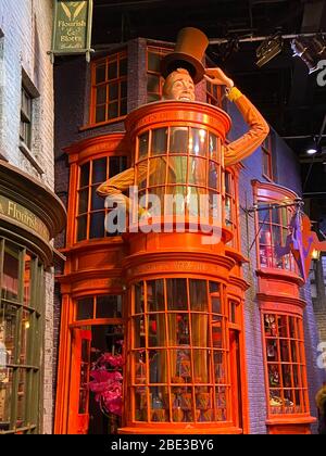 Weasleys' Wizard Wheezes - Harry Potter WB Studio Tour Stock Photo