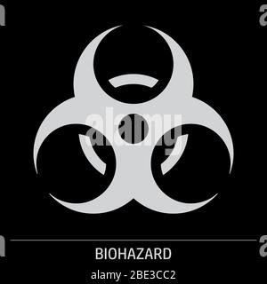 Biohazard sign illustration Stock Vector