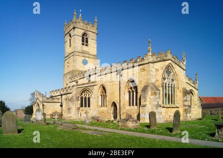 UK,South Yorkshire,Barnburgh,St Peter's Church Stock Photo