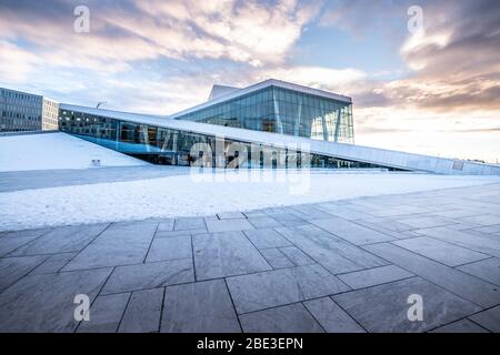 Oslo city in the Winter, Norway Stock Photo