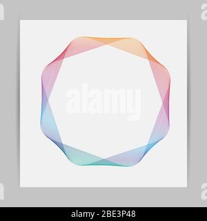 Design elements. Poligonal lines background. Vector Illustration Stock Vector
