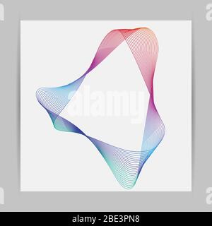 Design elements. Poligonal lines background. Vector Illustration Stock Vector