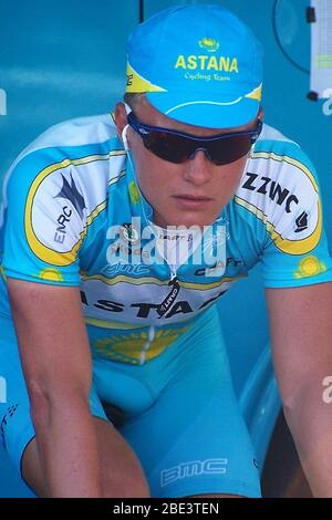 Alexandre Vinokourov during the Tirreno Adriattico 2007, Stage 5 cycling race, Civitanova Marche - Civitanova Marche Alta (ITT) (20.5 km ) on March 18, 2007 in Civitanova Marche,Italie - Photo Laurent Lairys / DPPI Stock Photo