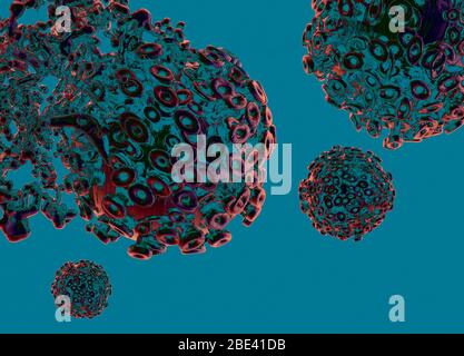 Virus spreading, illustration. Stock Photo