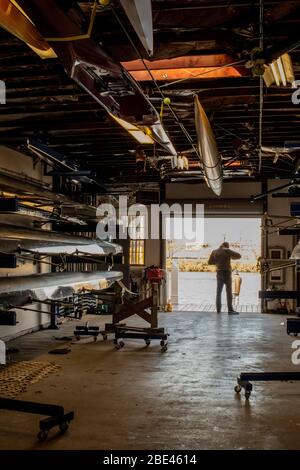 taken during The Head of the Charles Regatta Stock Photo