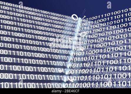 Data blockage, security concept Stock Photo
