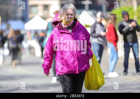 New York, USA. 11th Apr, 2020. in Manhattan in New York City in the USA, New York City is the epicenter of the Coronavirus pandemic (COVID-19). Credit: Brazil Photo Press/Alamy Live News Stock Photo