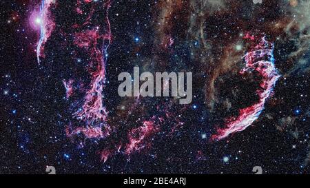 Nebula and stars in deep space, glowing mysterious universe. Elements of this image furnished by NASA Stock Photo