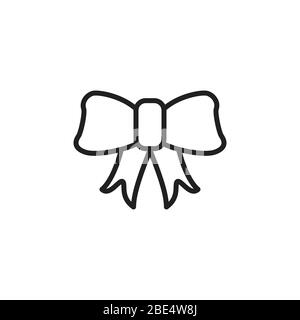 gift box, bow, bell. christmas element logo design. Vector Illustration Stock Vector