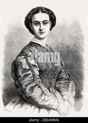 Opera Singer Patti ADELINA PATTI (1843-1919) Italian opera singer on a cigarette card ...