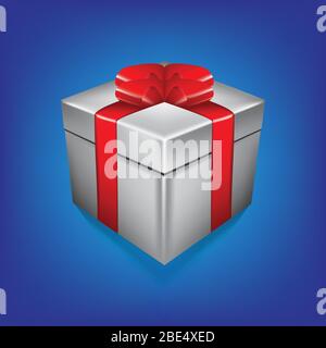 Realistic Open Box. Gift Box. Vector Illustration Stock Vector