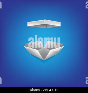 Realistic Open Box. Gift Box. Vector Illustration Stock Vector