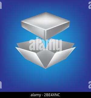 Realistic Open Box. Gift Box. Vector Illustration Stock Vector