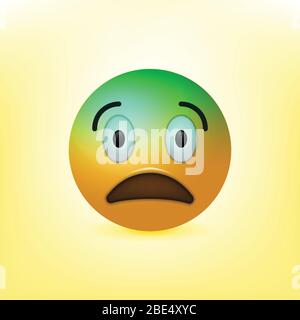 Realistic Social Media Emoji, Emoticon. vector illustration Stock Vector