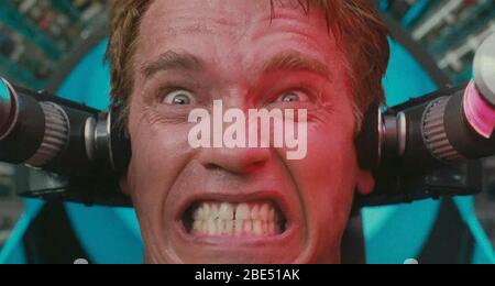 TOTAL RECALL  1990 TriStar Pictures film with Arnold Schwarzenegger Stock Photo