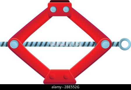 Car jack icon. Cartoon of car jack vector icon for web design isolated on white background Stock Vector