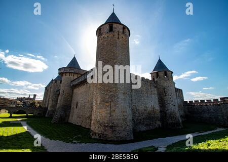 Cite de Carcassonne, Haute Garonne, France Stock Photo