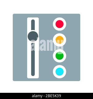 Adjusting or configuring parameters, a color vector icon for websites and apps. Stock illustration isolated on a white background. Simple design Stock Vector