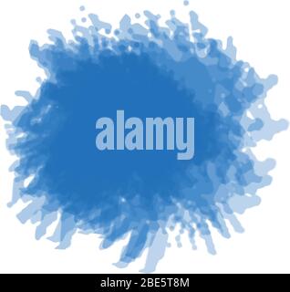 Blue watercolor background splash vector Stock Vector
