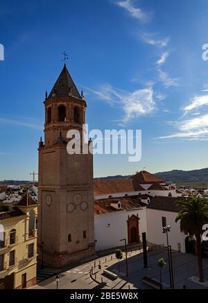 Iglesia de San Juan Bautista aka Church of San Juan Bautista, a Roman Catholic church dedicated to John the Baptist, in Vélez-Málaga, Spain. Stock Photo