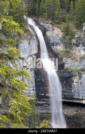 Bridal Veil Forest Waterfall in British Columbia, Canada Stock Photo