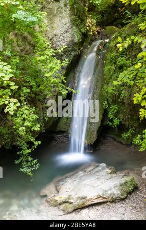 Hajsky waterfall, Slovak Paradise, Slovakia Stock Photo