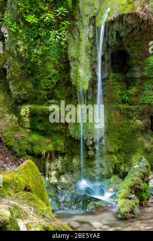 Hajsky waterfall, Slovak Paradise, Slovakia Stock Photo