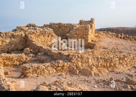 Judean Desert from Masada - Masada National Park, Dead Sea Region, Israel. Stock Photo